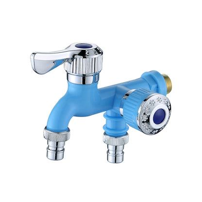 2-in-1 Outdoor Garden Water Faucet,1 Inlet 2 Outlet  Water Hose Outlet Hose Valve