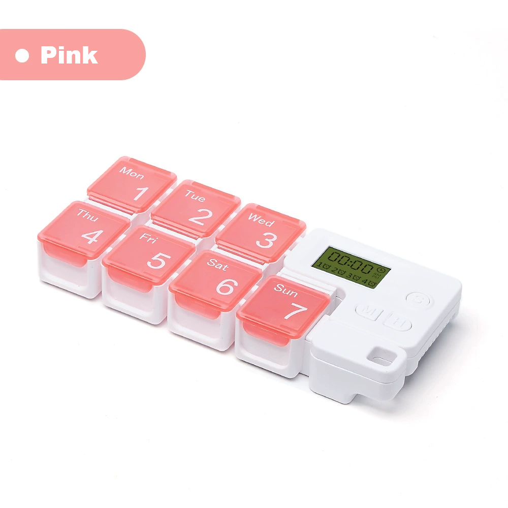 7 Days Pill Dispenser Organizer with Reminder Alarm