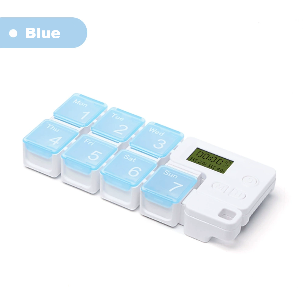 7 Days Pill Dispenser Organizer with Reminder Alarm