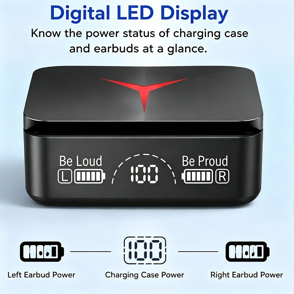 M90 Pro TWS Earphones HD Voice Noise Cancelling Earbuds V. 5.3