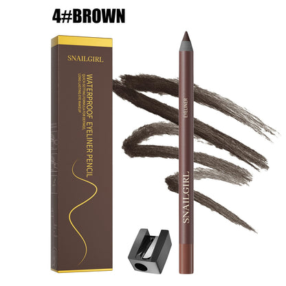 Smooth Glide Eyeliner Pencil Set - Gentle Waterproof Gel Eyeliner Pencil with Sharpener