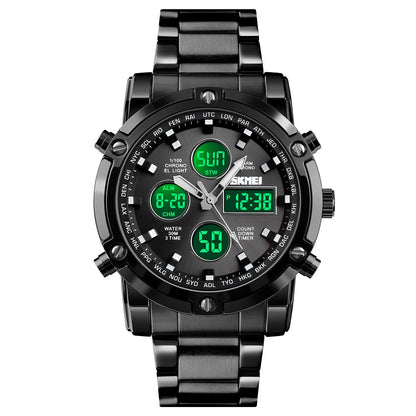 Men Quartz Watch Male Steel Wristwatch Fashion Big Dial Shockproof Watches