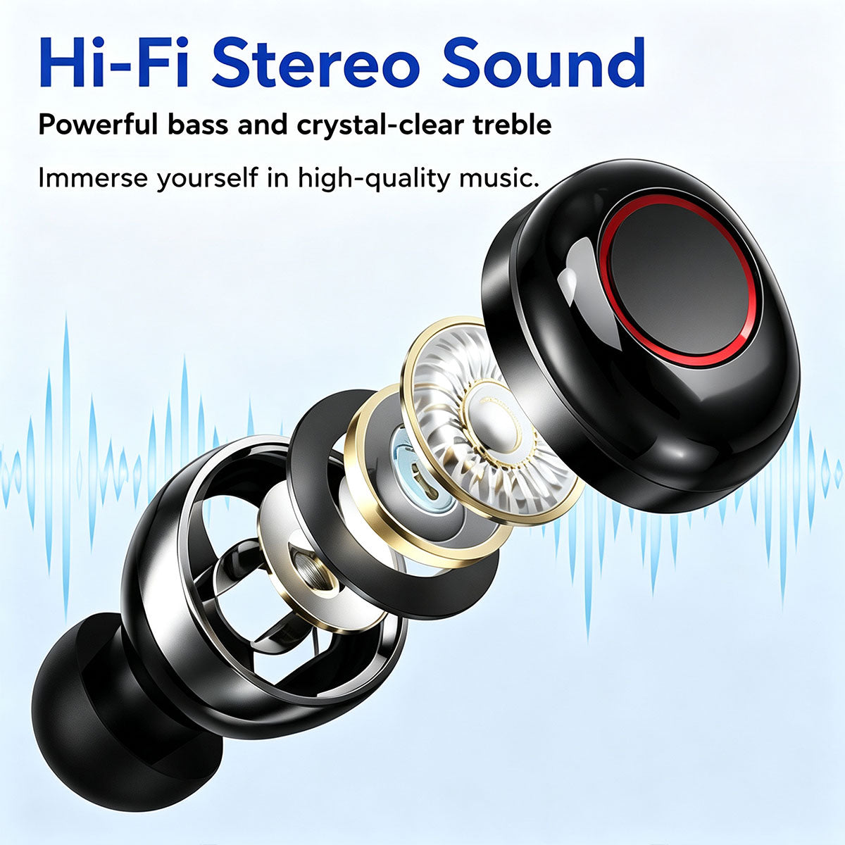 M90 Pro TWS Earphones HD Voice Noise Cancelling Earbuds V. 5.3