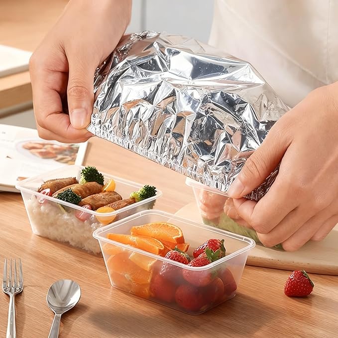50PCS Aluminum Foil Food Covers