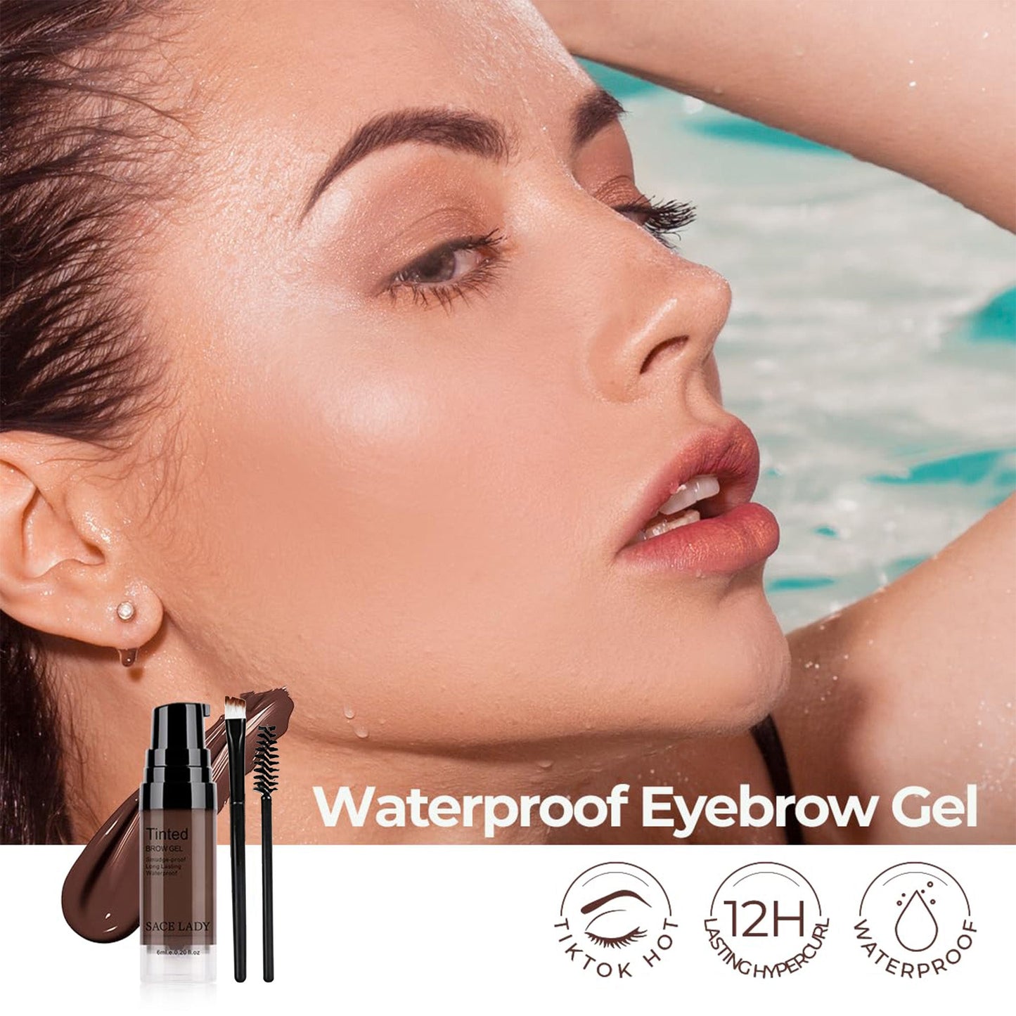 3D Eyebrow Gel Long Lasting 24 Hours Waterproof Kit