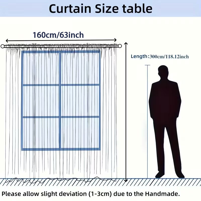 White Tulle Curtain with Lights String Backdrop for Wedding 63x118inch