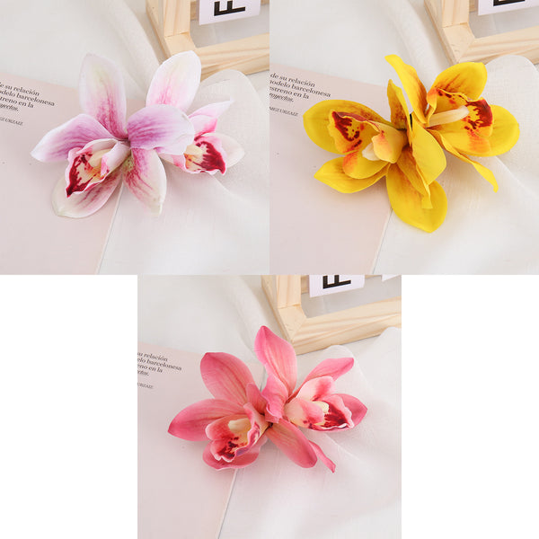 3 Pack Hawaiian Tropical Flower Hair Clips for Women