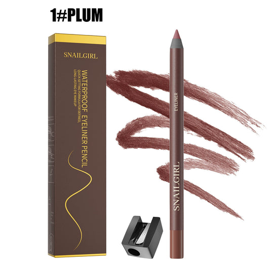 Smooth Glide Eyeliner Pencil Set - Gentle Waterproof Gel Eyeliner Pencil with Sharpener