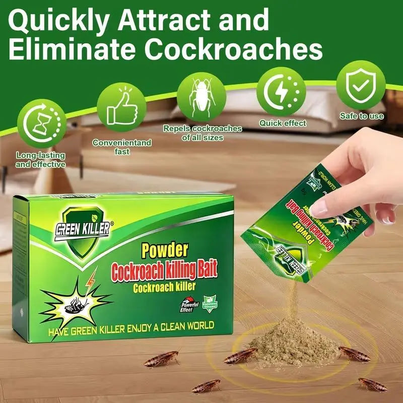 20 Packets of High-efficiency Cockroach Bait Powder
