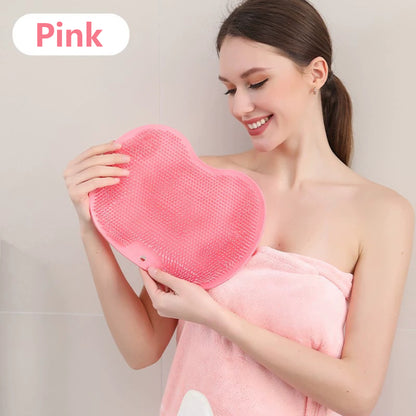 Silicone Bath Massage Cushion Brush with Suction Cups