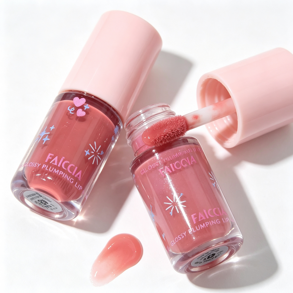 6Pcs Shimmering Lip Gloss Glossy Finish Moisturizing and Brightening