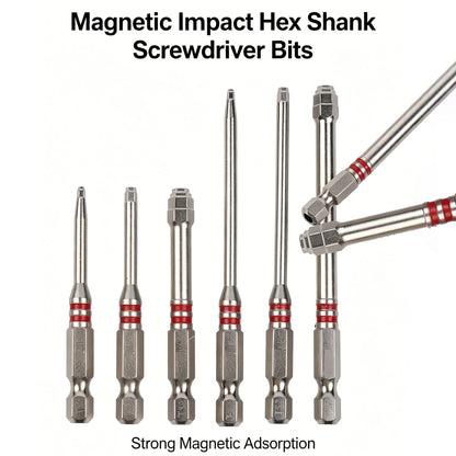 Screwdriver Bits Set 6pcs with Magnetic Hex Shank Pagoda