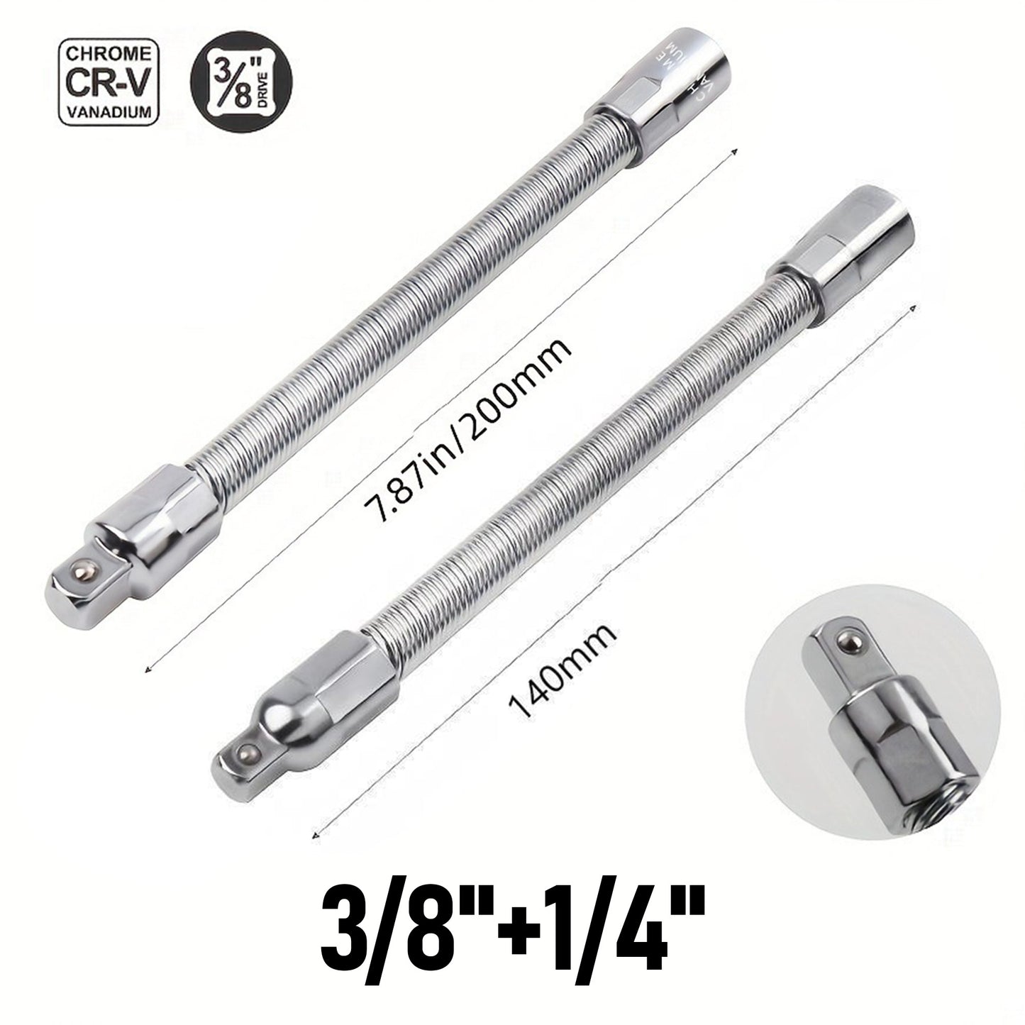 360 Flexible Socket Extension Bar for Impact Wrench Ratchet and Automotive Repair