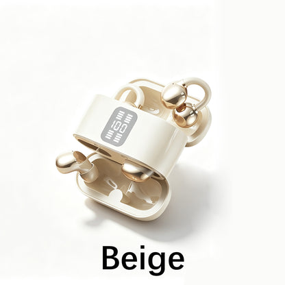 2-in-1 Wireless Earbuds, Open Ear Clip-on & in-Ear Earbuds