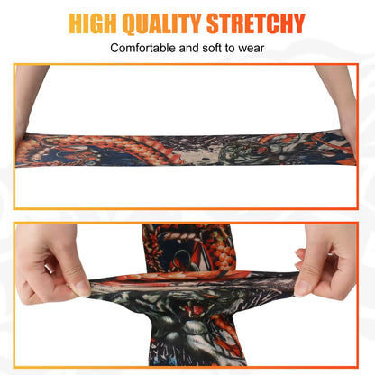 6PCS Ice Silk Tattoo Arm Sleeves
