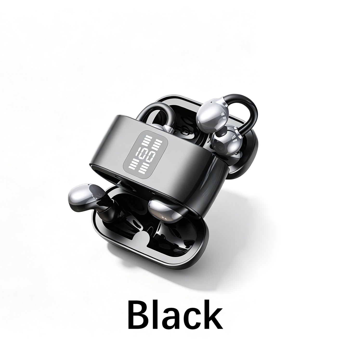 2-in-1 Wireless Earbuds, Open Ear Clip-on & in-Ear Earbuds