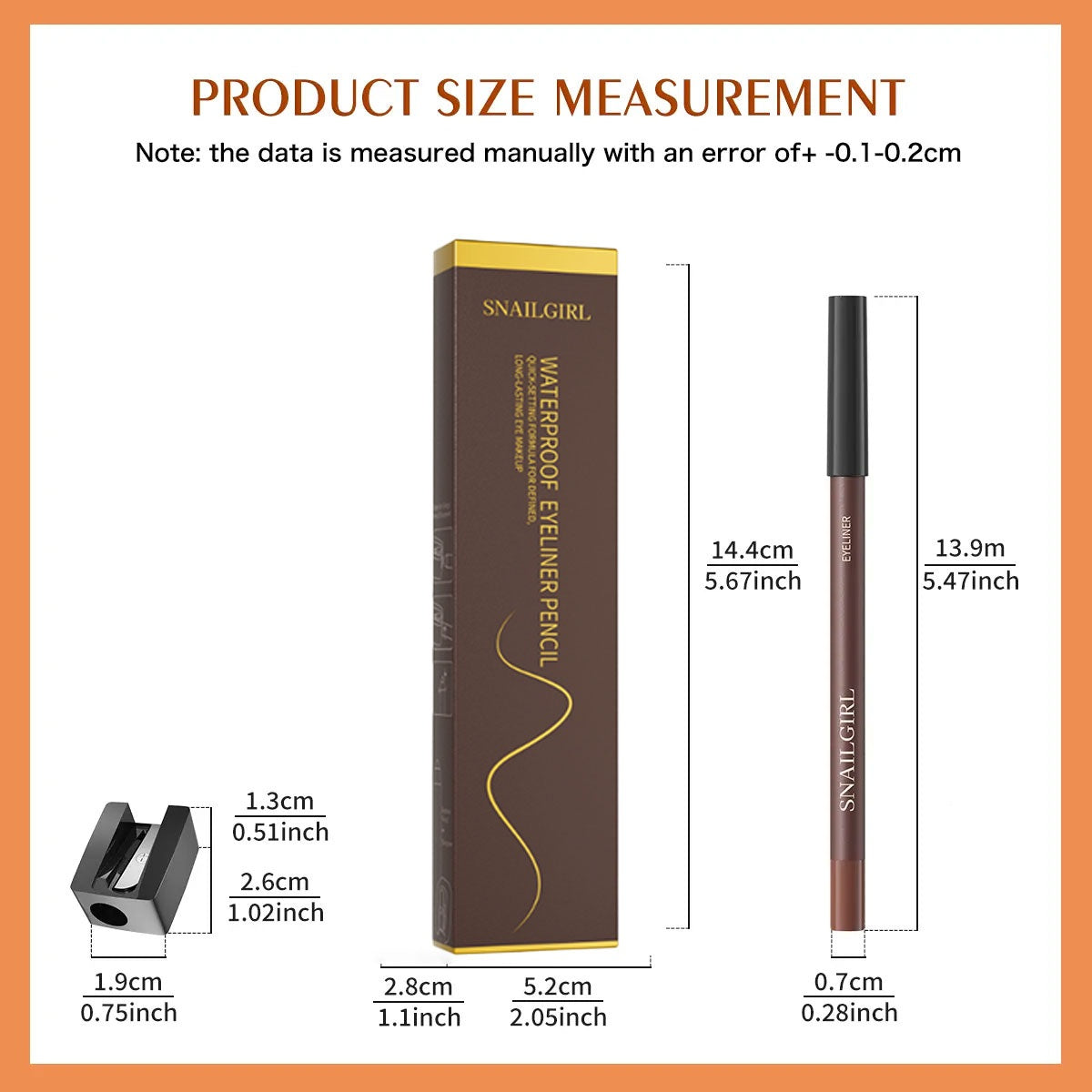 Smooth Glide Eyeliner Pencil Set - Gentle Waterproof Gel Eyeliner Pencil with Sharpener