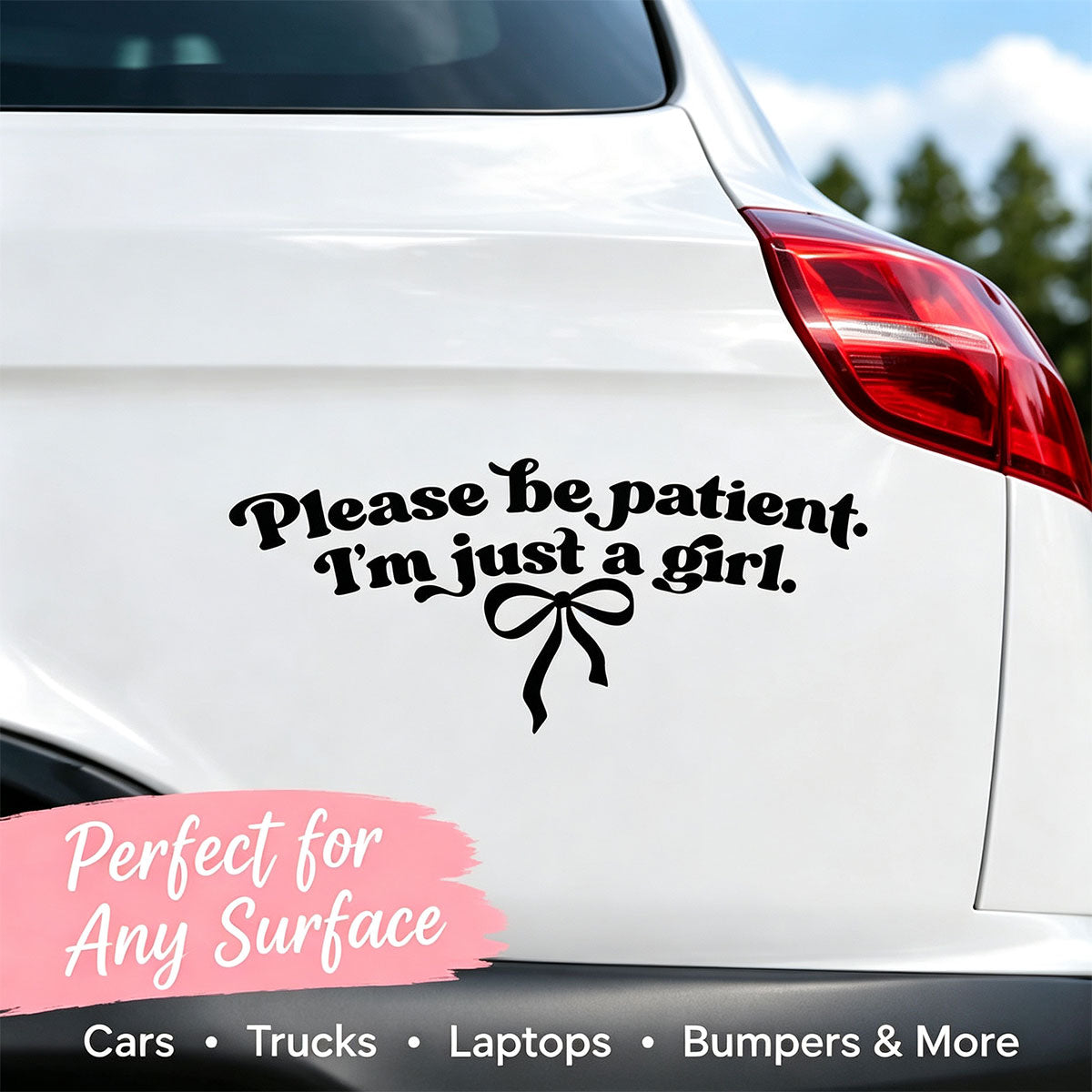 10Pcs Please Be Patient I'm Just a Girl Sticker