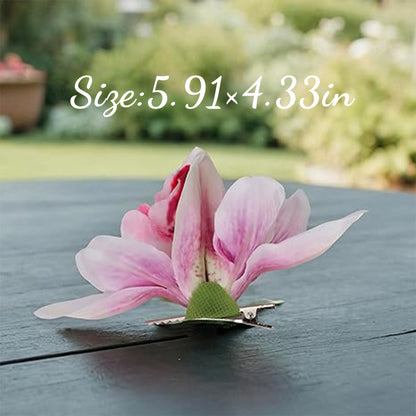 3 Pack Hawaiian Tropical Flower Hair Clips for Women