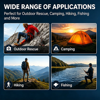 Foldable 4-Claw Climbing Hook for Outdoor Camping, Hiking, Rescue and Survival