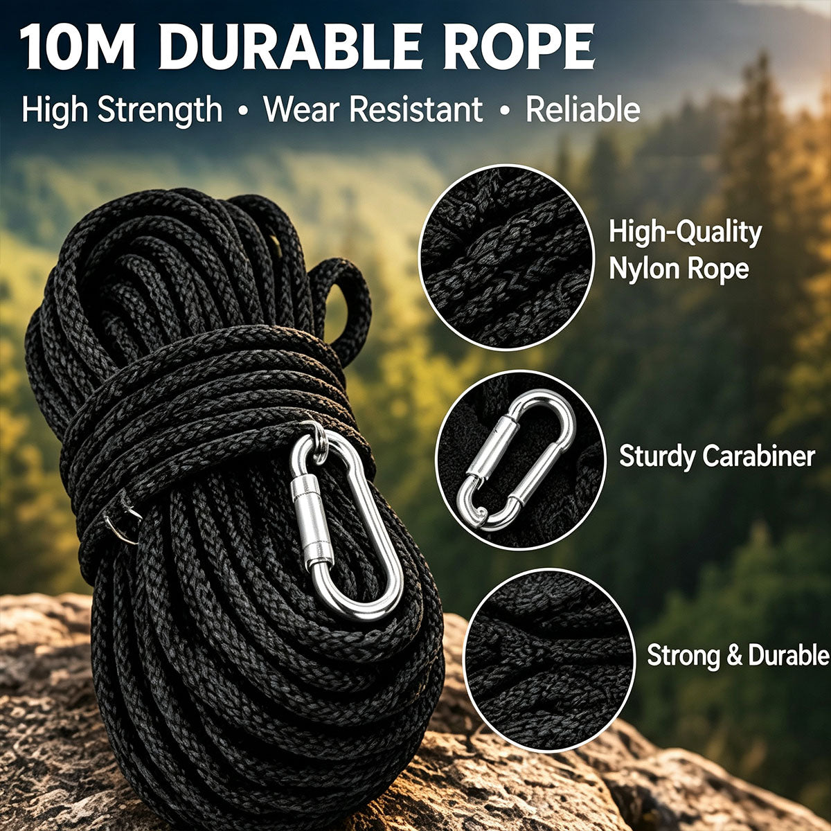 Foldable 4-Claw Climbing Hook for Outdoor Camping, Hiking, Rescue and Survival