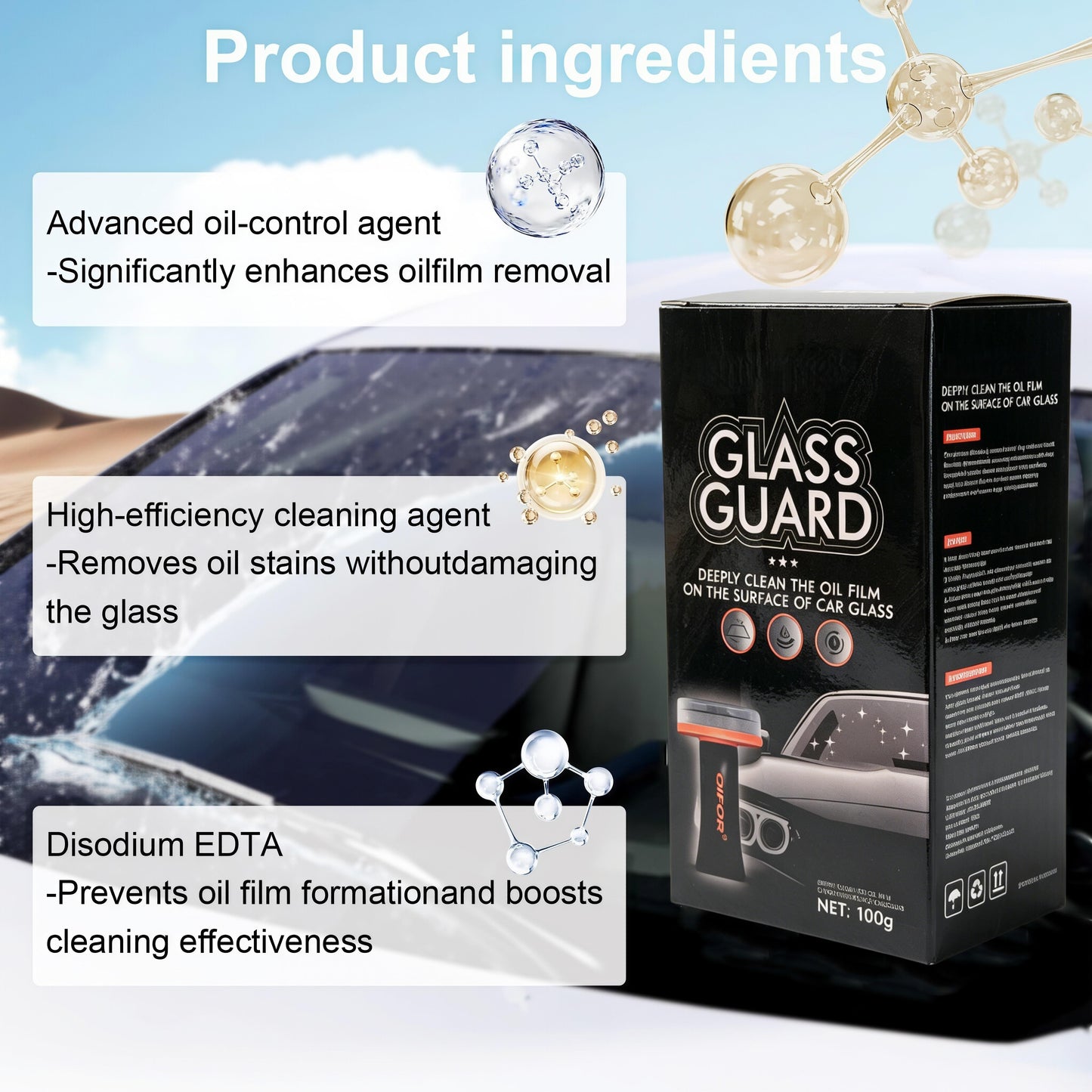 Automotive Handheld Oil Flmr Cream - 100g Degreaser Cleaner
