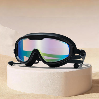 Adult Large Swim Goggles, Wide View, Anti Fog UV Protection & No Leak Design