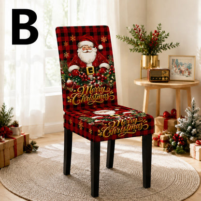 Stretch Christmas Dining Chair Covers, Chair Protector Slipcovers