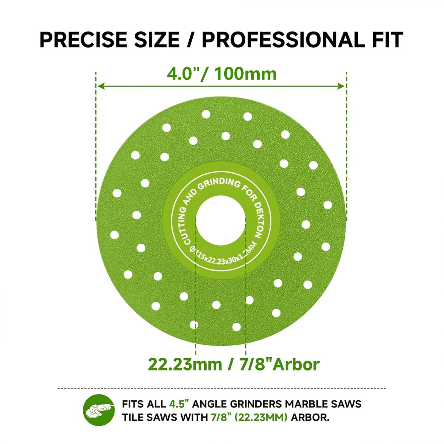 4inch/100mm Super Thin Cutting Disc for Porcelain Glass