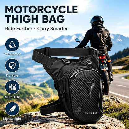 Motorcycle Thigh Water-Resistant Leg Bag with Detachable Adjustable Straps