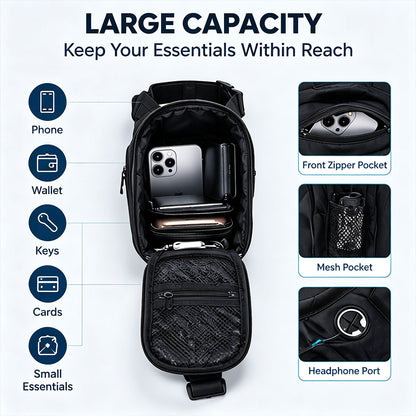 Motorcycle Thigh Water-Resistant Leg Bag with Detachable Adjustable Straps