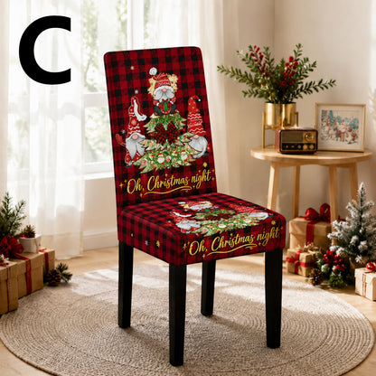 Stretch Christmas Dining Chair Covers, Chair Protector Slipcovers