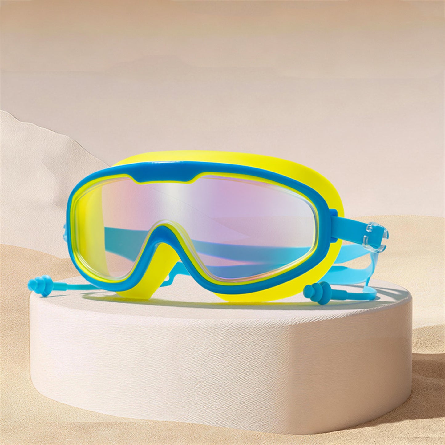 Adult Large Swim Goggles, Wide View, Anti Fog UV Protection & No Leak Design