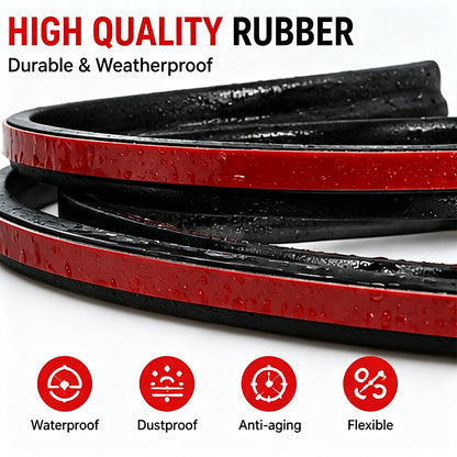 19.68ft T-Shape Windshield Rubber Seal Strip