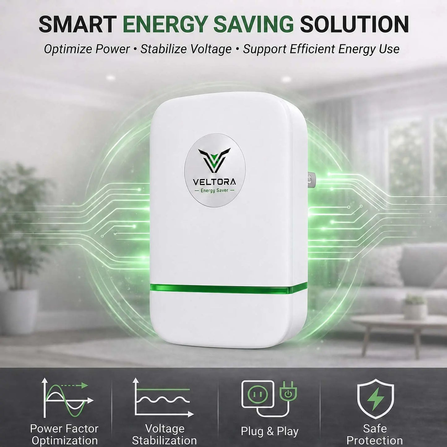 2026 New Updated Plug-In Power Box Saver with US Plug