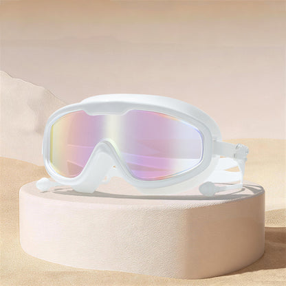 Adult Large Swim Goggles, Wide View, Anti Fog UV Protection & No Leak Design