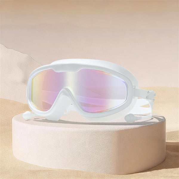 Adult Large Swim Goggles, Wide View, Anti Fog UV Protection & No Leak Design