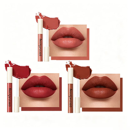 QIBEST Non-Stick Cup Lip Glaze – Matte Liquid Lipstick (Smudge-Proof & Long-Lasting)