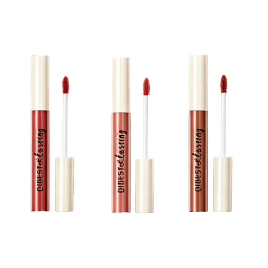 QIBEST Non-Stick Cup Lip Glaze – Matte Liquid Lipstick (Smudge-Proof & Long-Lasting)