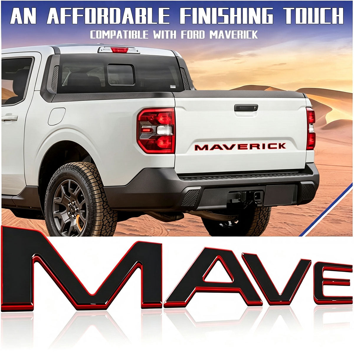 3D Maverick Tailgate Letters for Ford Maverick 2022-2026