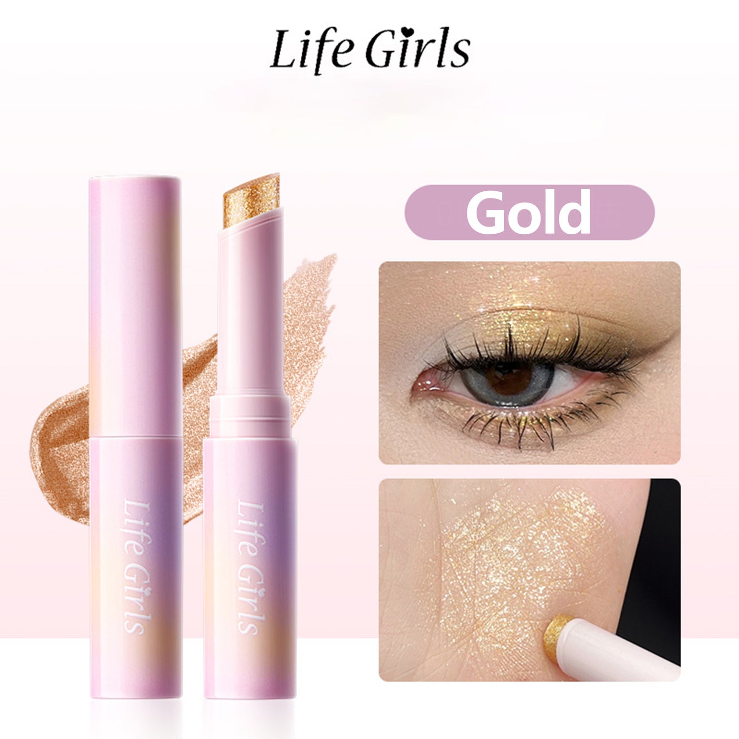 4 Pack Crystal Jelly Glaze Makeup Glitter All-in-one Stick