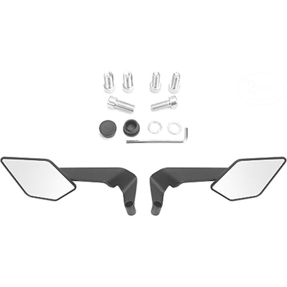 Universal Motorcycle Adjustable Rear View Mirrors Set for Dirtbike,E-bike ATV, Cruiser, Suzuki,Yamaha