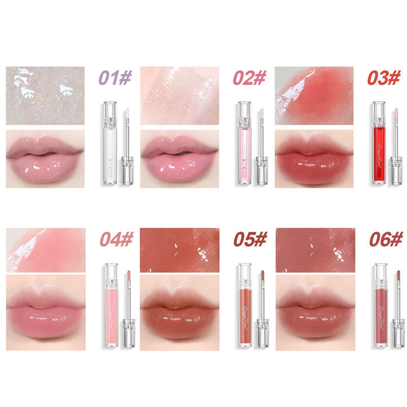 6 Colors Glitter Lip Gloss Set