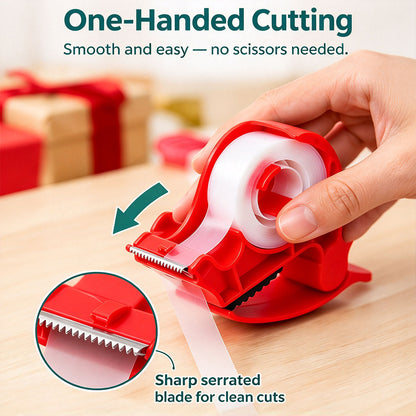 Set of 2 Table Clamps – Adjustable Wrapping Paper Clamps with Gift Wrap Tape Dispenser