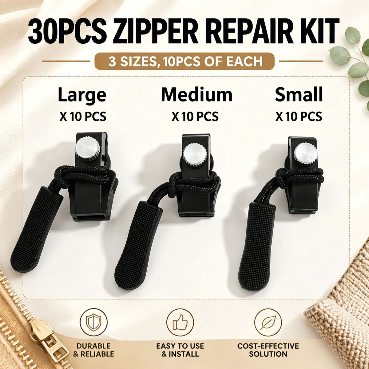30Pcs Universal Zipper Repairer