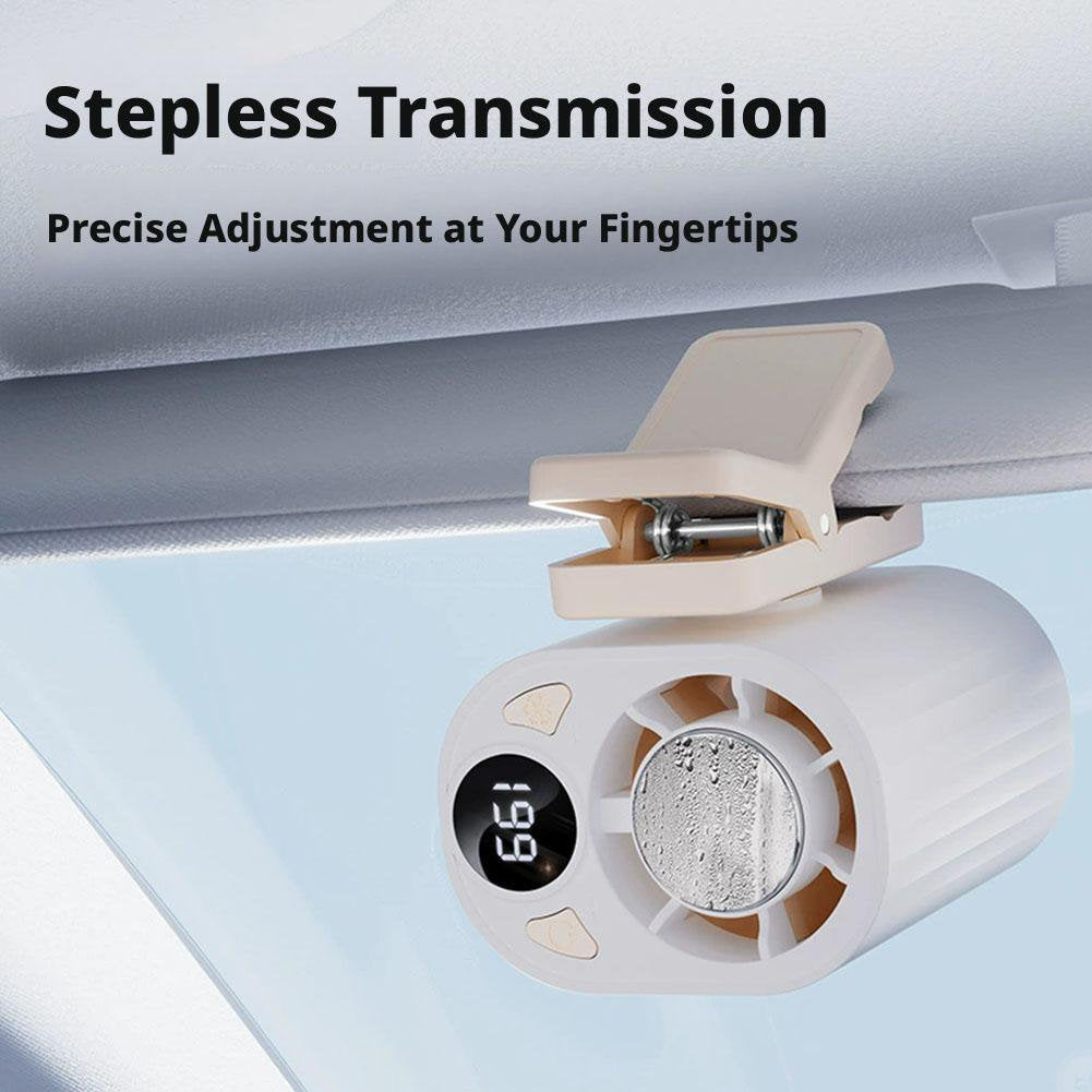 Rechargeable Clip on Fan with LED Digital Display
