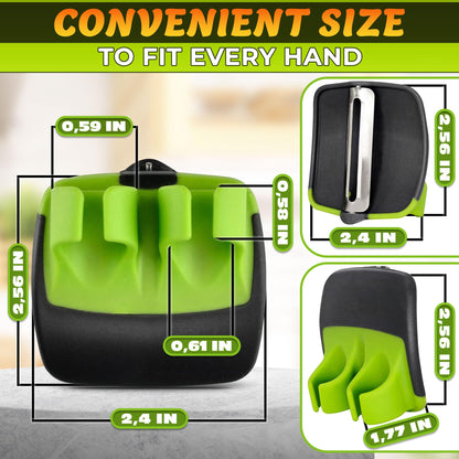 2 Pcs Finger Grip Vegetable Peeler, Ergonomic Silicone Thumb Peeling Tool