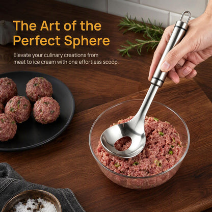 Meatball Maker Spoon Set,Stainless Steel Manual Meat Ball Cooking Tool