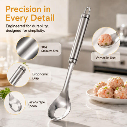 Meatball Maker Spoon Set,Stainless Steel Manual Meat Ball Cooking Tool