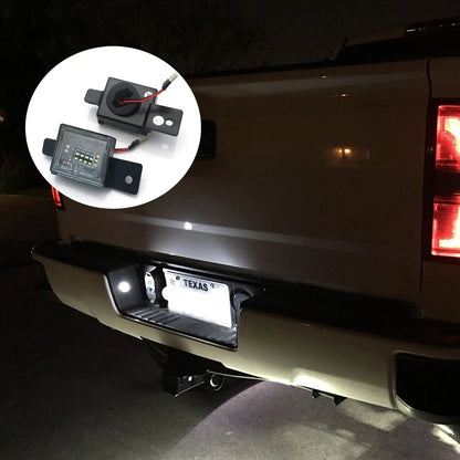 For GMC Sierra 1500 2014-2021 Rear Led Number License Plate Lights Lamps Bulb